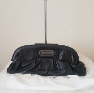 ALEXIS  HUDSON  LEATHER CLUTCH BAG  .